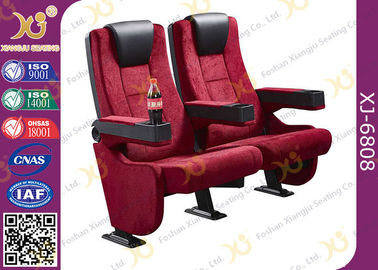 China Rocker Back luxury Movie Theatre Auditorium Chair With Tablet Arms supplier
