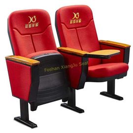 China High Back PU Foam Foldable Auditorium Stadium Chairs With Plywood Back supplier
