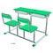 Fixed Dual Double Seat School Student Study Desk with Chairs supplier