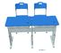 Standard Ergonomics Study Double Seat School Desk And Chair Set Enviornmental Friendly supplier